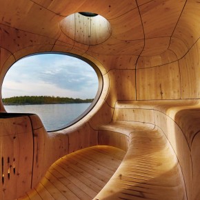 Architettura in legno: la Grotto Sauna